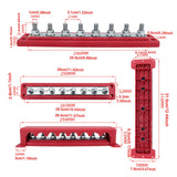 Maxbell Power Distribution Block M10 Busbar Terminals 300A Marine Red