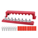 Maxbell Power Distribution Block Negative and Positive 300A for Boat Marine Car Red