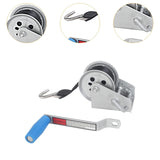 Maxbell Hand Winch Comfortable Handle Sturdy Manual Winch for UTV Boat Trailers 158x158x118mm 4m
