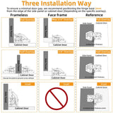Maxbell 2x RV Cabinet Door Hinges Soft Close Travel Wardrobe Overhead Cabinet Hinges