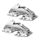 Maxbell 2x RV Cabinet Door Hinges Soft Close Travel Wardrobe Overhead Cabinet Hinges