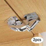 Maxbell 2x RV Cabinet Door Hinges Soft Close Travel Wardrobe Overhead Cabinet Hinges
