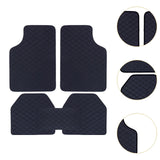 Maxbell 5 Pieces Automotive Floor Mats Front and Rear Mats for Automobile Truck Black