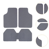 Maxbell 5 Pieces Automotive Floor Mats Front and Rear Mats for Automobile Truck Gray