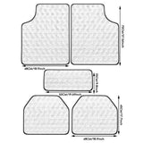 Maxbell 5 Pieces Automotive Floor Mats Front and Rear Mats for Automobile Truck Gray