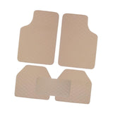 Maxbell 5 Pieces Automotive Floor Mats Front and Rear Mats for Automobile Truck Beige