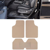 Maxbell 5 Pieces Automotive Floor Mats Front and Rear Mats for Automobile Truck Beige