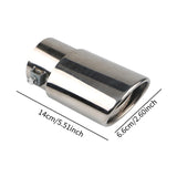 Maxbell Car Exhaust Tip Stainless Steel Accessory Exhaust Muffler for SUV Sedan argent straight