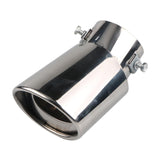 Maxbell Car Exhaust Tip Stainless Steel Accessory Exhaust Muffler for SUV Sedan argent bent