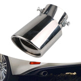 Maxbell Car Exhaust Tip Stainless Steel Accessory Exhaust Muffler for SUV Sedan argent bent