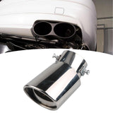 Maxbell Car Exhaust Tip Stainless Steel Accessory Exhaust Muffler for SUV Sedan argent bent