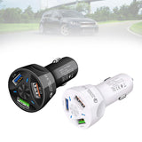 Maxbell Car Phone Charger 3 Port Automobile Accessory Stylish Compact Sturdy Adapter Black