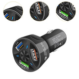 Maxbell Car Phone Charger 3 Port Automobile Accessory Stylish Compact Sturdy Adapter Black