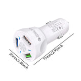 Maxbell Car Phone Charger 3 Port Automobile Accessory Stylish Compact Sturdy Adapter White