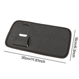 Maxbell Car Visor CD Case Organizer 11.8x6.3inch Versatile Lightweight Storage Pouch Black