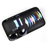Maxbell Car Visor CD Case Organizer 11.8x6.3inch Versatile Lightweight Storage Pouch Black