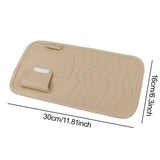 Maxbell Car Visor CD Case Organizer 11.8x6.3inch Versatile Lightweight Storage Pouch Beige
