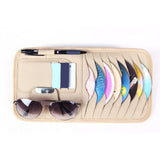 Maxbell Car Visor CD Case Organizer 11.8x6.3inch Versatile Lightweight Storage Pouch Grey