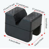 Maxbell 4 Pieces Automotive Jack Rubber Rubber Pad Flexible Black Compact Protective