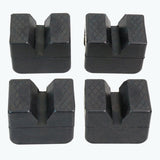 Maxbell 4 Pieces Automotive Jack Rubber Rubber Pad Flexible Black Compact Protective