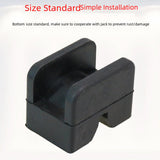 Maxbell 4 Pieces Automotive Jack Rubber Rubber Pad Flexible Black Compact Protective
