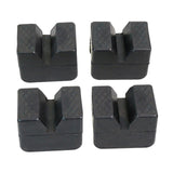 Maxbell 4 Pieces Automotive Jack Rubber Rubber Pad Flexible Black Compact Protective