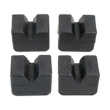 Maxbell 4 Pieces Automotive Jack Rubber Rubber Pad Flexible Black Compact Protective