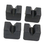 Maxbell 4 Pieces Automotive Jack Rubber Rubber Pad Flexible Black Compact Protective