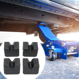 Maxbell 4 Pieces Automotive Jack Rubber Rubber Pad Flexible Black Compact Protective