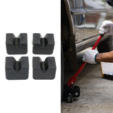 Maxbell 4 Pieces Automotive Jack Rubber Rubber Pad Flexible Black Compact Protective