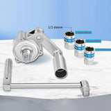 Maxbell Torque Multiplier Wrench Labor Saving 20:1 Torque Ratio Steel Lug Nut Wrench Box Length 28 cm