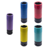 Maxbell Wheel Socket 1/2 inch Drive Compact Deep Impact Socket Impact Lug Nut Socket 15mm Violet