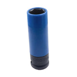 Maxbell Wheel Socket 1/2 inch Drive Compact Deep Impact Socket Impact Lug Nut Socket 17mm Blue