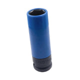 Maxbell Wheel Socket 1/2 inch Drive Compact Deep Impact Socket Impact Lug Nut Socket 17mm Blue