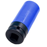 Maxbell Wheel Socket 1/2 inch Drive Compact Deep Impact Socket Impact Lug Nut Socket 17mm Blue