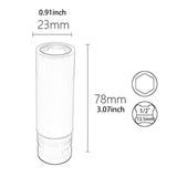 Maxbell Wheel Socket 1/2 inch Drive Compact Deep Impact Socket Impact Lug Nut Socket 17mm Blue