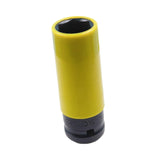 Maxbell Wheel Socket 1/2 inch Drive Compact Deep Impact Socket Impact Lug Nut Socket 19mm Yellow
