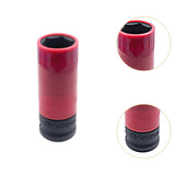 Maxbell Wheel Socket 1/2 inch Drive Compact Deep Impact Socket Impact Lug Nut Socket 21mm Red