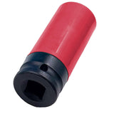 Maxbell Wheel Socket 1/2 inch Drive Compact Deep Impact Socket Impact Lug Nut Socket 21mm Red