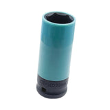 Maxbell Wheel Socket 1/2 inch Drive Compact Deep Impact Socket Impact Lug Nut Socket 22mm Sky Blue
