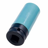 Maxbell Wheel Socket 1/2 inch Drive Compact Deep Impact Socket Impact Lug Nut Socket 22mm Sky Blue
