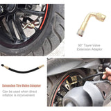 Maxbell Tire Valve Stem Extension Set Auto Tire Extension Rod for Truck Scooter