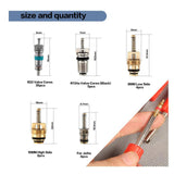 Maxbell Air Conditioning Valve Core Kit Metal Repair Replaces Component Remover Tool Style A