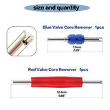 Maxbell Air Conditioning Valve Core Kit Metal Repair Replaces Component Remover Tool Style A