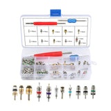 Maxbell Air Conditioning Valve Core Kit Metal Repair Replaces Component Remover Tool Style A