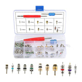 Maxbell Air Conditioning Valve Core Kit Metal Repair Replaces Component Remover Tool Style A