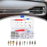 Maxbell Air Conditioning Valve Core Kit Metal Repair Replaces Component Remover Tool Style A