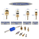 Maxbell Air Conditioning Valve Core Kit Metal Repair Replaces Component Remover Tool Style C