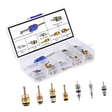 Maxbell Air Conditioning Valve Core Kit Metal Repair Replaces Component Remover Tool Style C