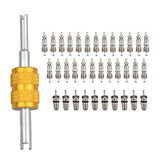 Maxbell Air Conditioning Valve Core Kit Metal Repair Replaces Component Remover Tool Style B